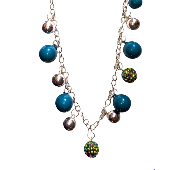 Jewelry - Silver and blue necklace formal necklace